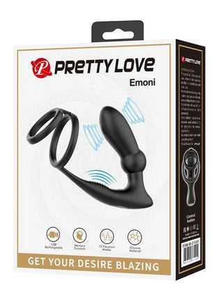 Emoni Vibrating Butt Plug and Cock Ring