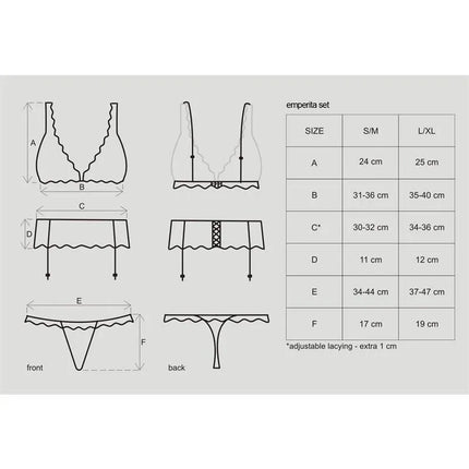 Emperita 3 Pieces Set Black