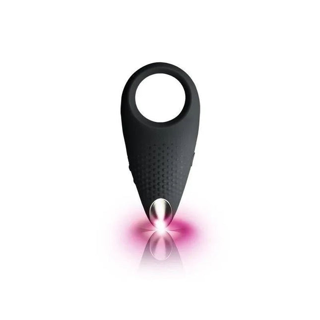 Empower Vibrating Ring USB Black with sleek design and USB rechargeable feature for enhanced intimate pleasure