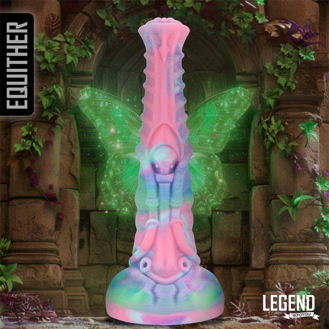 Equither liquid silicone dildo 21.4 cm with equine-inspired design and suction cup base for hands-free play
