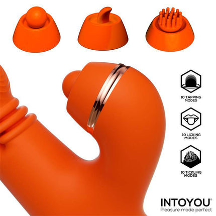 Ethan Vibrator 360º G-spot Massager with Multifunction Caps