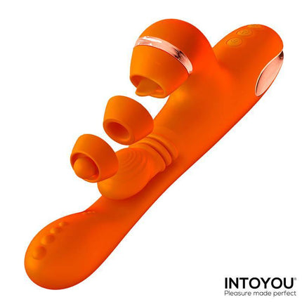 Ethan Vibrator 360º G-spot Massager with Multifunction Caps