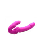 Evoke Vibrating Strapless Strap-On Pink