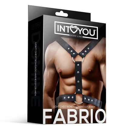 Male Chest Bondage Harness Vegan Leather