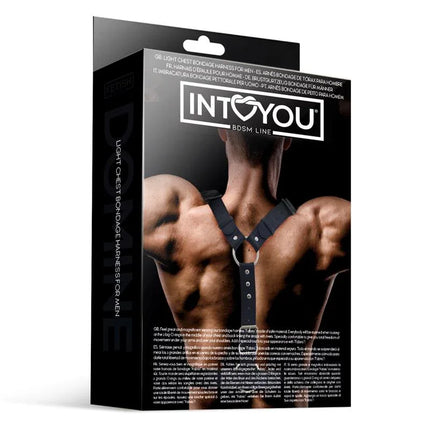 Male Chest Bondage Harness Vegan Leather