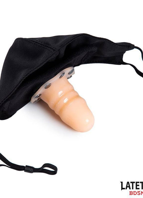 Face mask with 6 cm Detachable Dildo