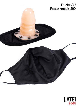 Face mask with 6 cm Detachable Dildo