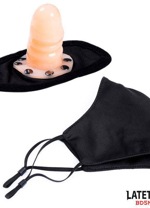 Face mask with 6 cm Detachable Dildo