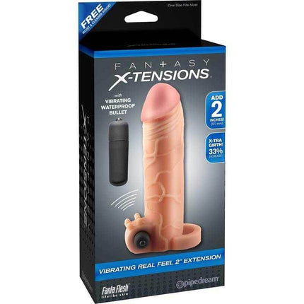 Fantasy X-tensions Vibrating Real Feel Extension 5,1 cm - Flesh