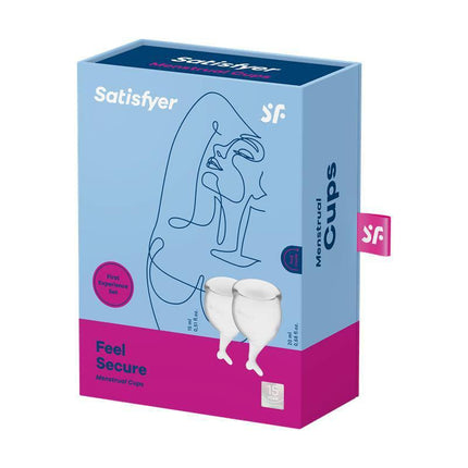 Feel Secure Menstrual Cup Transparent Pack of 2