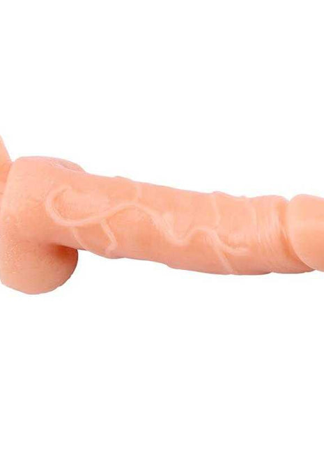 Flexible T-Skin Dildo with Suction Cup 7.7 Flesh