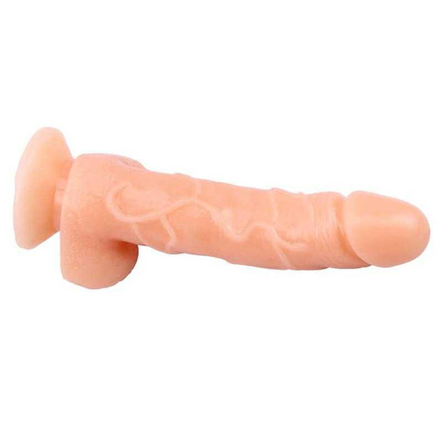 Flexible T-Skin Dildo with Suction Cup 7.7 Flesh