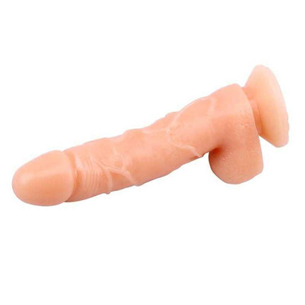 Flexible T-Skin Dildo with Suction Cup 7.7 Flesh