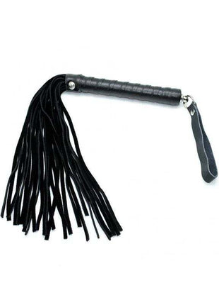 Flogger 35 cm leather flogger with ergonomic handle and multiple tails
