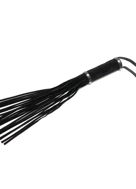 Flogger Leather 50cm with genuine leather tails and ergonomic handle for versatile sensation play