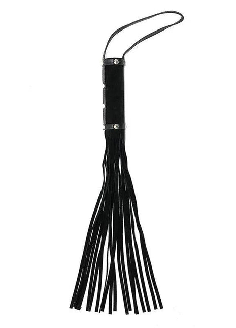 Flogger Leather 50cm with genuine leather tails and ergonomic handle for versatile sensation play