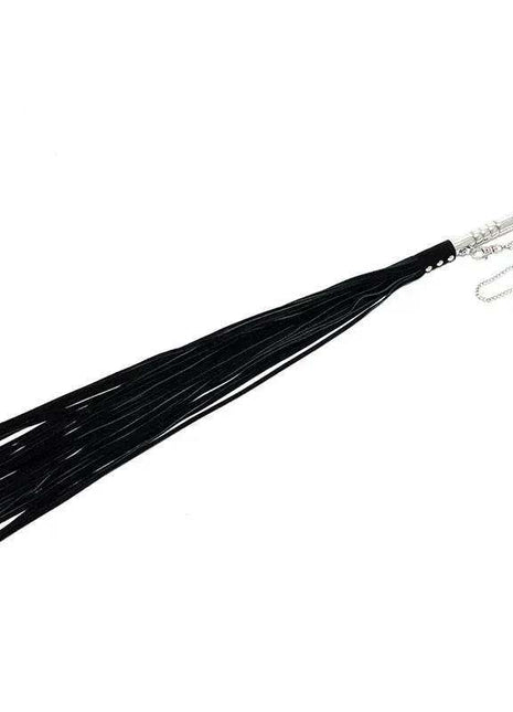 Flogger leather whip 52 cm length with plaited strands