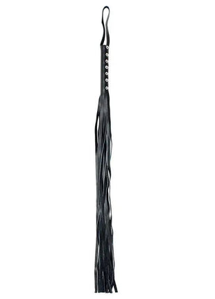 Flogger Leather 90 cm with genuine leather strands and ergonomic handle for sensation play
