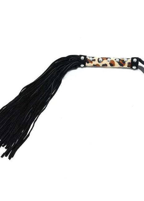 Flogger Leopard 44 cm with luxurious leopard print strands