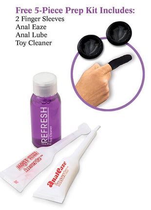 Anal Balls with Vibration Flexa Pleaser Black