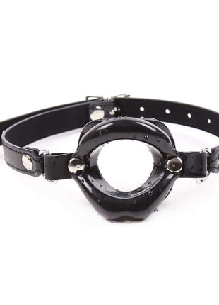 Gag Ball Mouth Shaped Black