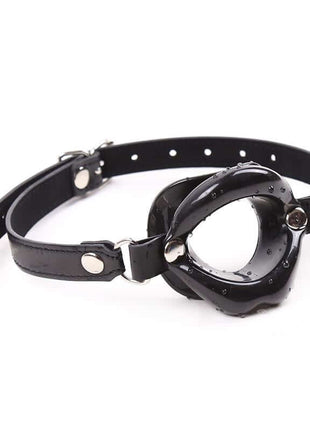 Gag Ball Mouth Shaped Black