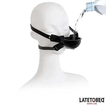 Gag with Drinker Black Adjustable