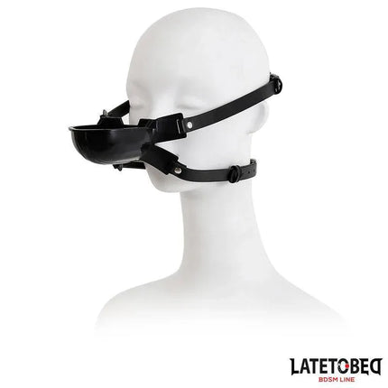 Gag with Drinker Black Adjustable