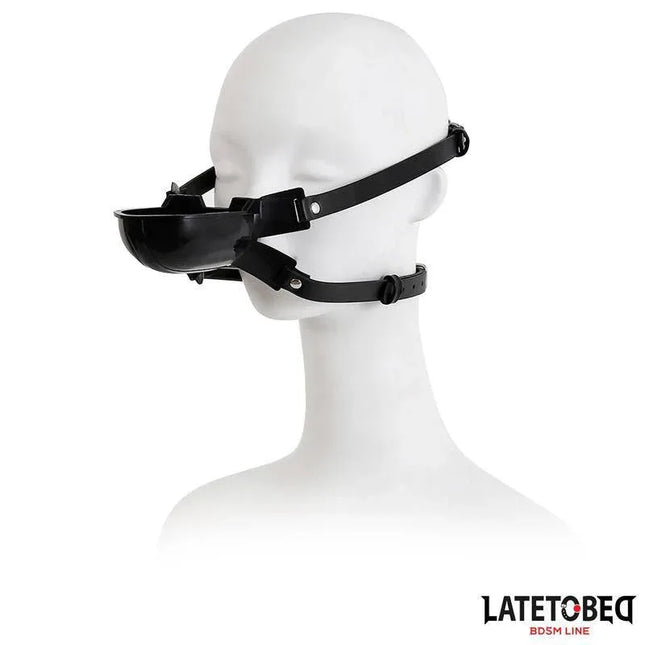 Gag with Drinker Black Adjustable