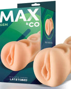 Compact Gem male masturbator with realistic vaginal opening made from soft TPE material for intense solo pleasure