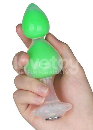 Gemoria Silicone Butt Plug with Glow in Dark Feature