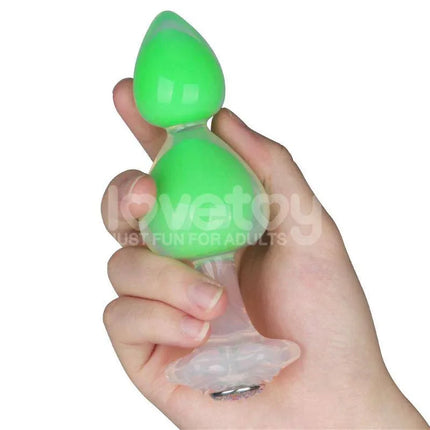 Gemoria Silicone Butt Plug with Glow in Dark Feature