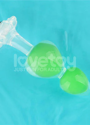 Gemoria Silicone Butt Plug with Glow in Dark Feature