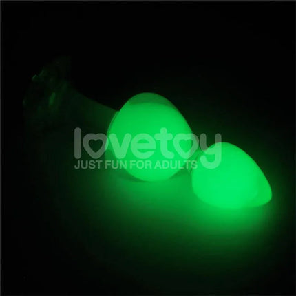 Gemoria Silicone Butt Plug with Glow in Dark Feature