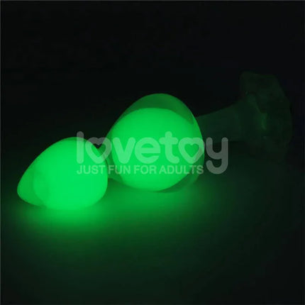 Gemoria Silicone Butt Plug with Glow in Dark Feature