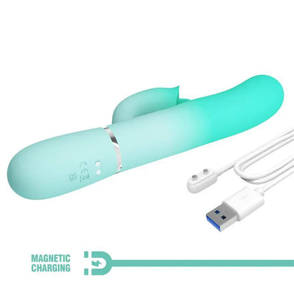 Gigi Rabbit Vibrator Thumping and Licking