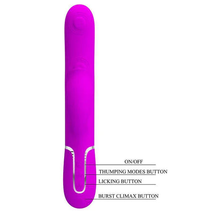 Gigi Vibrator Licking and Thumping Fuchsia