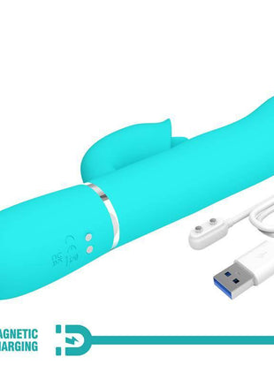 Gigi Vibrator Licking and Thumping Turquoise