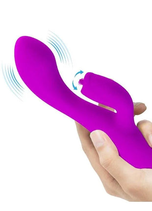 Gloria Vibe with tongue USB rechargeable waterproof silicone vibrator for ultimate pleasure