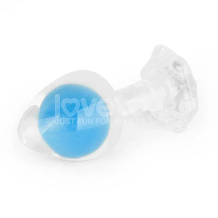 Glow in the Dark Butt Plug - Gemoria Steel Ball Design