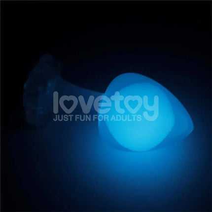 Glow in the Dark Butt Plug - Gemoria Steel Ball Design
