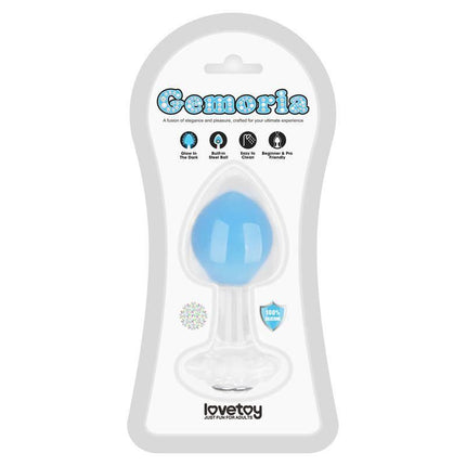 Glow in the Dark Butt Plug - Gemoria Steel Ball Design