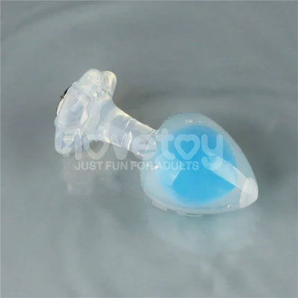 Glow in the Dark Butt Plug - Gemoria Steel Ball Design