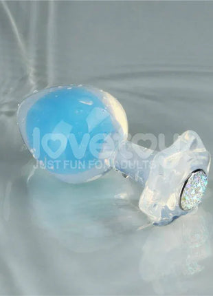 Glow in the Dark Butt Plug - Gemoria Steel Ball Design