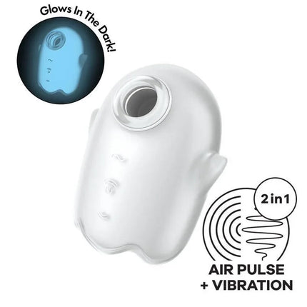 Glowing Ghost Clitoris Sucker Vibrator Glows in the dark