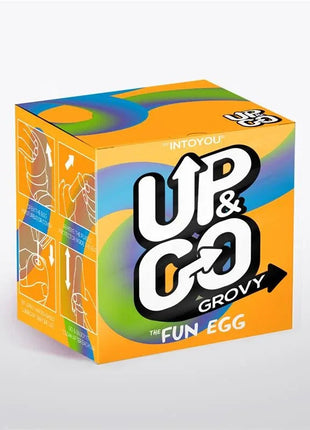 Yellow Grovv Masturbator Egg with elastic design and textured interior for enhanced pleasure