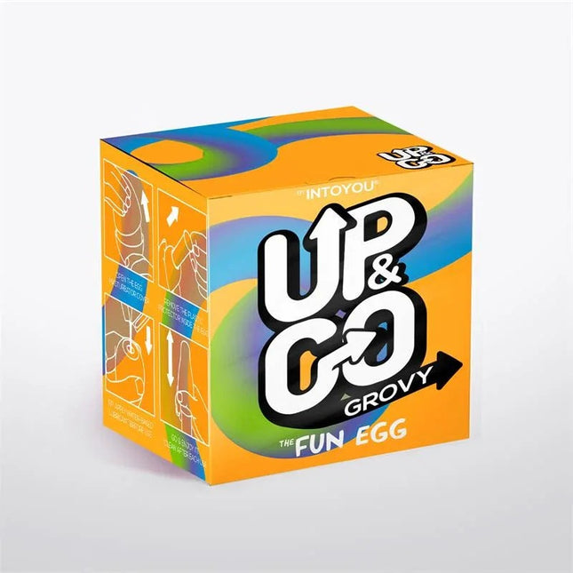 Yellow Grovv Masturbator Egg with elastic design and textured interior for enhanced pleasure