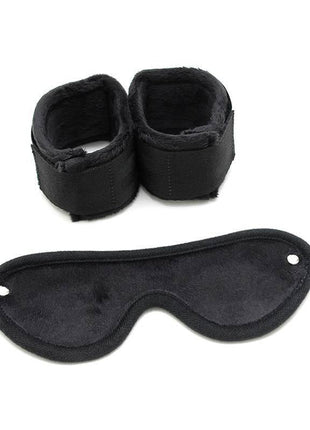 Hand Cuffs with Mask Adjustable Black