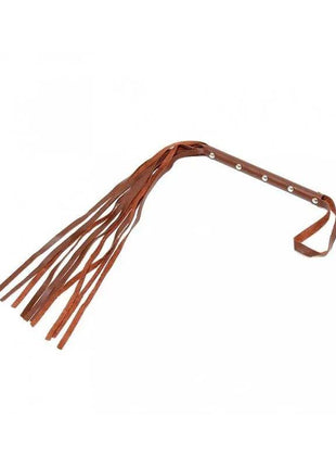 Handcrafted 62 cm whip with leather handle for precise control