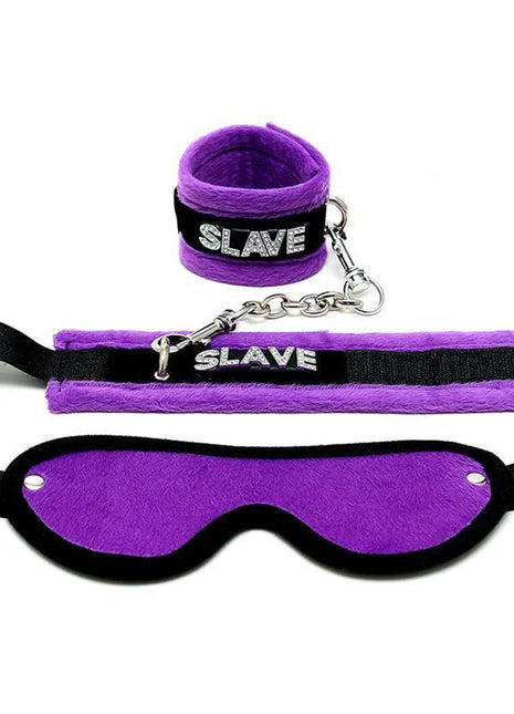 Handcuffs and Eyemask Purple